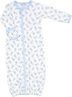 Magnolia Baby Boy Vintage Polka Dot Bunny Impreso Convertidor Azul