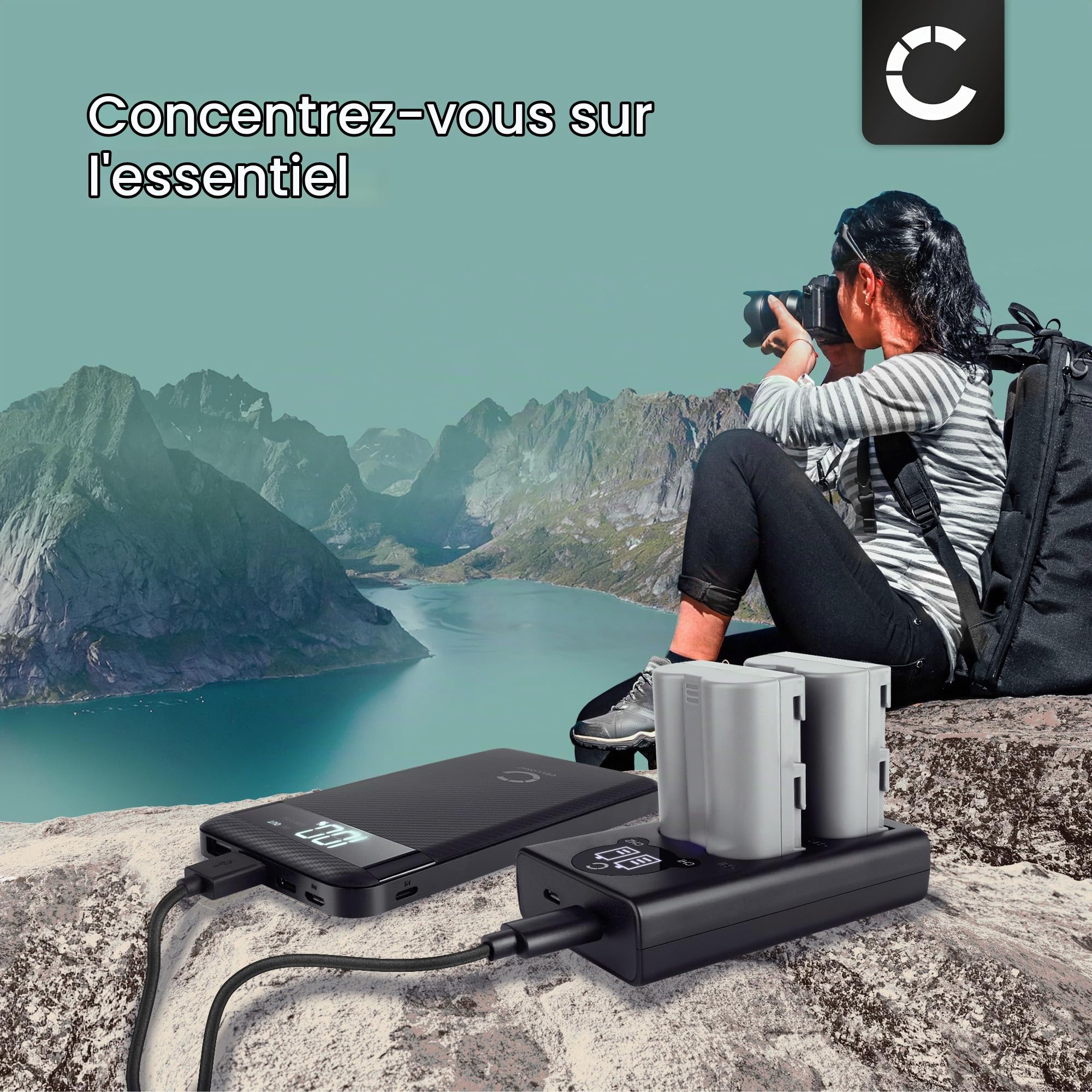 CELLONIC 2X Batterie Compatible avec Nikon D100, D200, D300, D300S, en-EL3