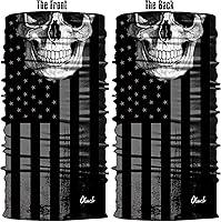 Vista 65 de Obacle - Tapabocas con cuello polar y de estilo de pañuelo contra el polvo y el sol para hombre y mujer