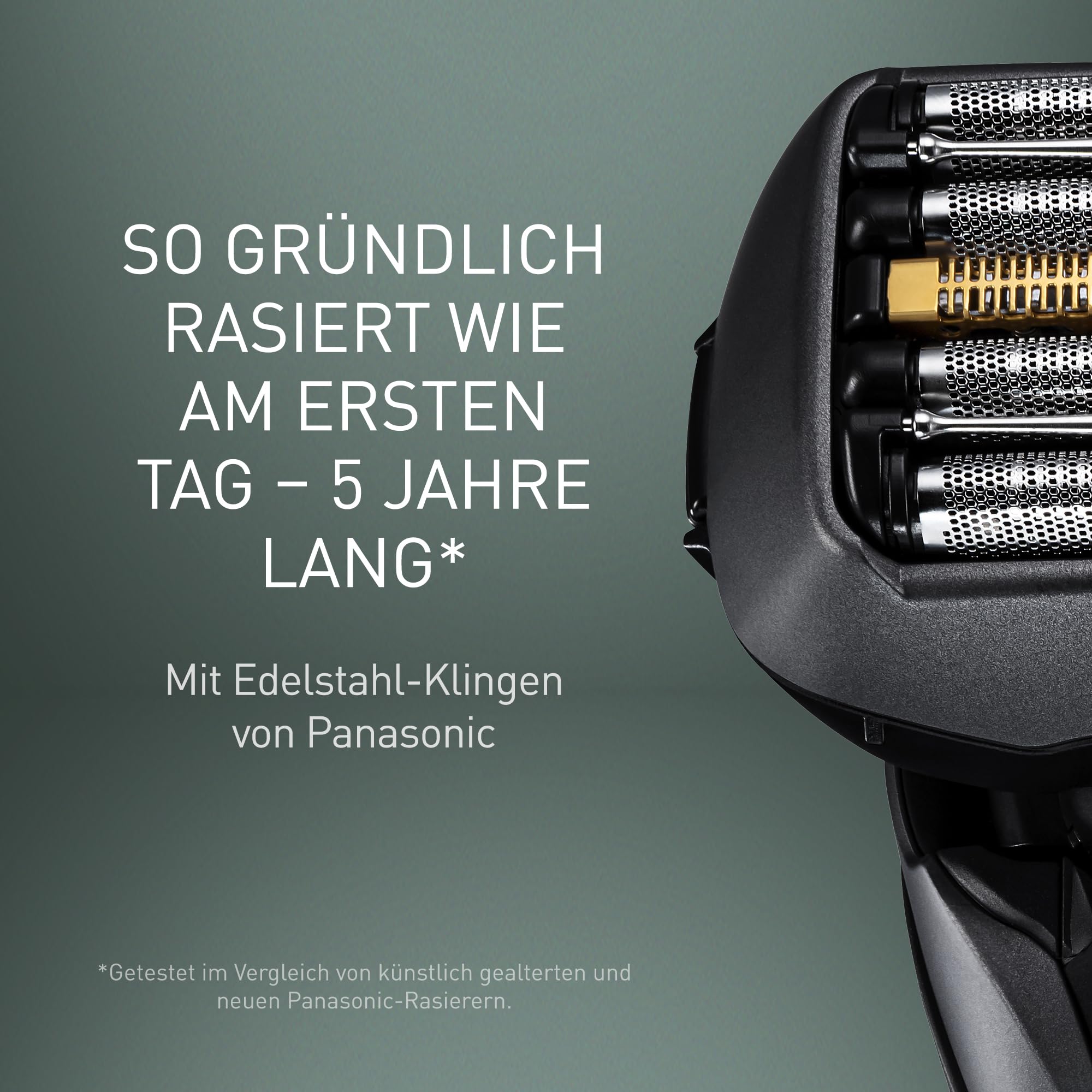 Panasonic Series 900 Premium Nass- und Trocken Rasierer ES-LV9U, 5-fach-Scherkopf mit Linearmotor und Bartdichtensensor Technologie, Pop-up Trimmer, inklusive Reinigungs- und Ladestation, schwarz