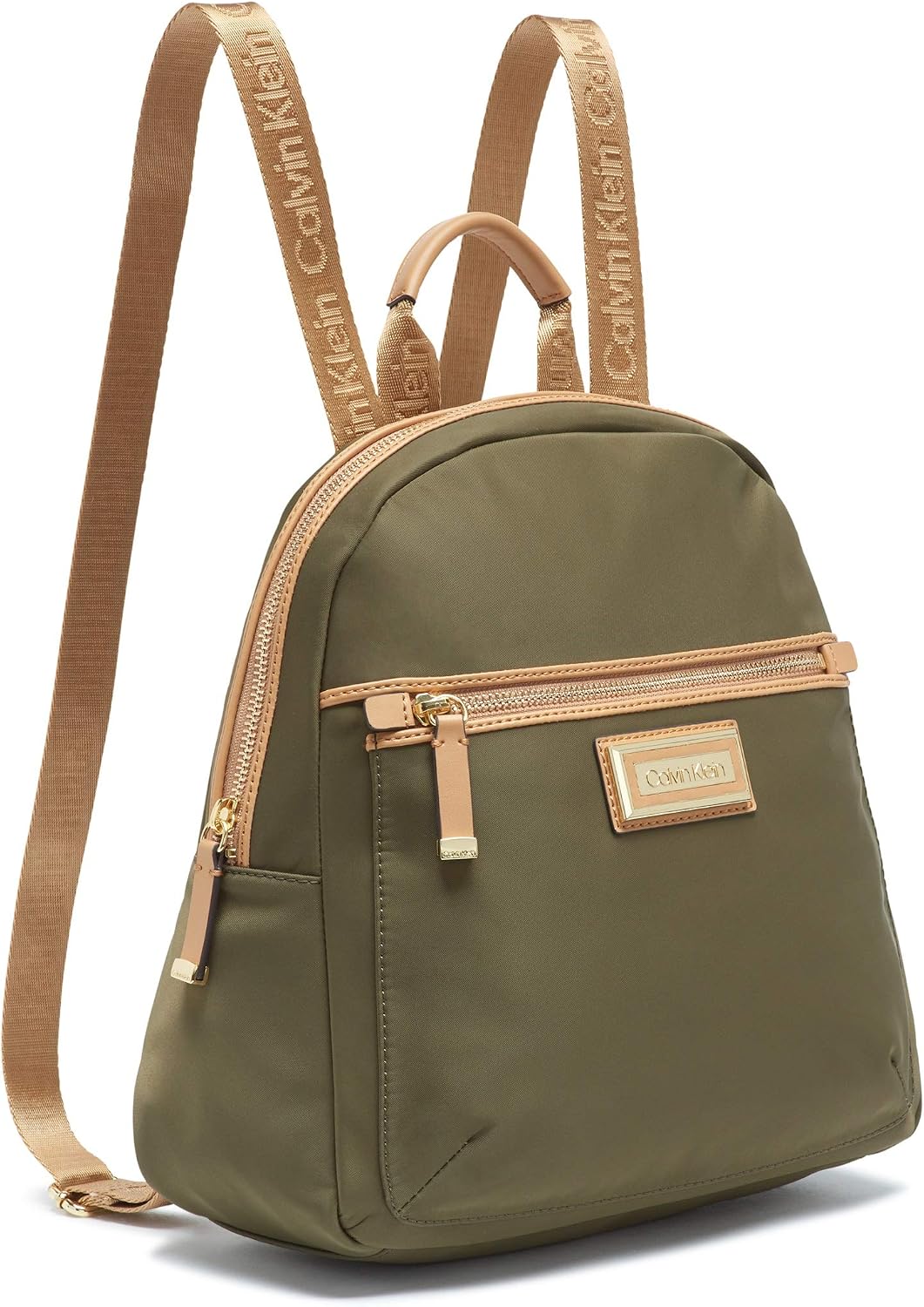 Calvin Klein Belfast Nylon Key Item Backpack, Moss