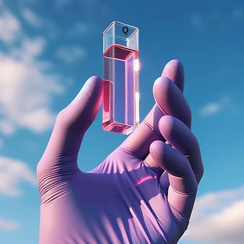 Miniatura 7 de Cubetas para espectrofotómetro, paquete de 4, absorción celular de espectrómetro de 0.1 fl oz para estudios de absorción UV-VIS, rango de longitud