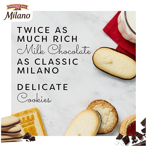 Miniatura 4 de Pepperidge Farm Milano - Galletas de chocolate con leche doble, bolsa de 7.5 onzas (15 galletas)