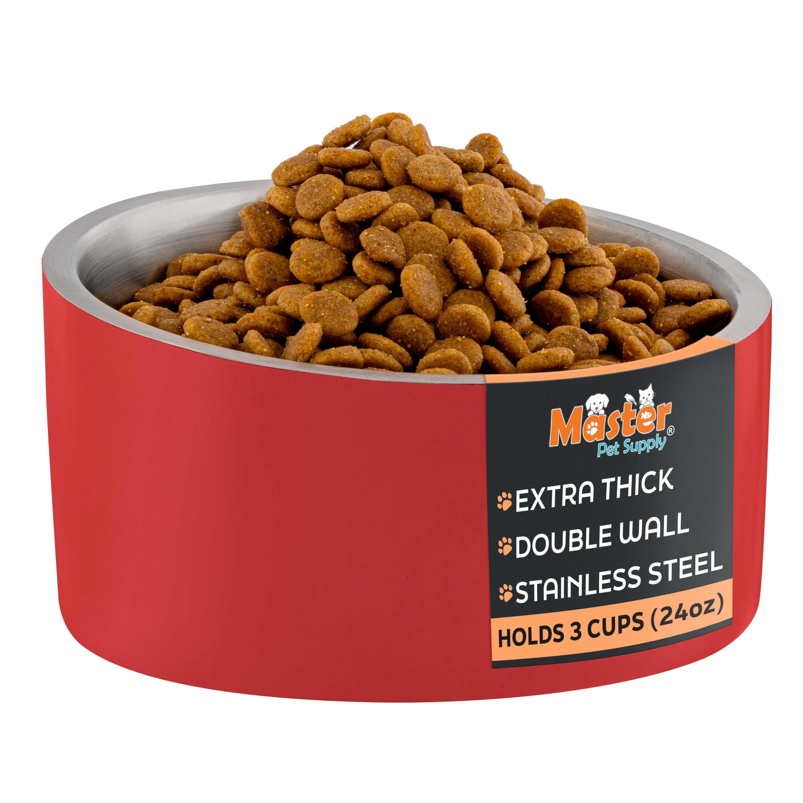 Gamelle inclinée anti-glisse Master Pet Supply pour bouledogue français et carlin