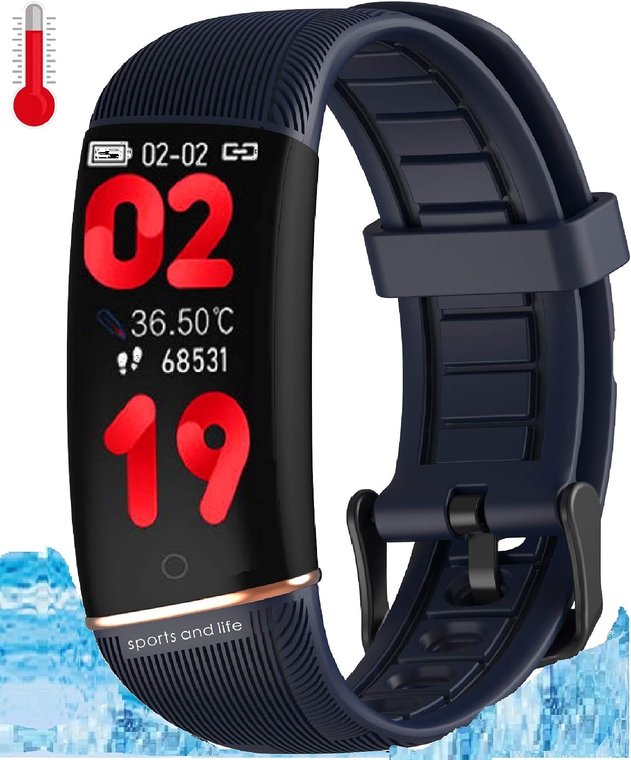N3 ZELEK Oxímetro de Pulso Reloj Inteligente Temperatura Corporal Banda  Inteligente Monitor de Presión Arterial Rastreador de Ejercicios Monitor de  Frecuencia Cardíaca Rastreador de Actividad : Amazon.es: Deportes y aire  libre
