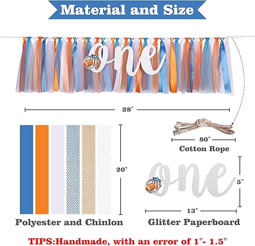 Miniatura 8 de Cartel de melocotón para silla alta para bebé, bandera temática de fiesta, guirnalda de tela para silla alta, pancarta de primer cumpleaños,