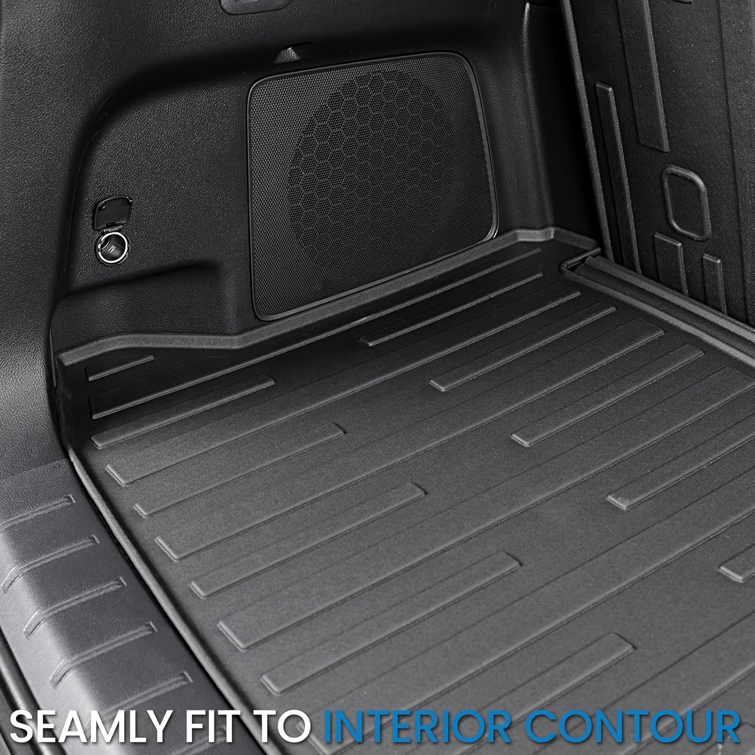 Cargo Mat with Backrest Mats for 2024 2025 2026 Lexus TX 350/500h/550h+, All Weather TPE Protectors Cargo Liner Accessories for TX350/TX500h/TX550h+ (Cargo Mat with Backrest Mats)