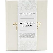 DUNCAN &amp; STONE PAPER CO. Wedding Anniversary Journal - Anniversary Journal for Couple - Wedding Notebook &amp; More - Wedding Memory Book to Capture Moments(Ivory,189 Pages)
