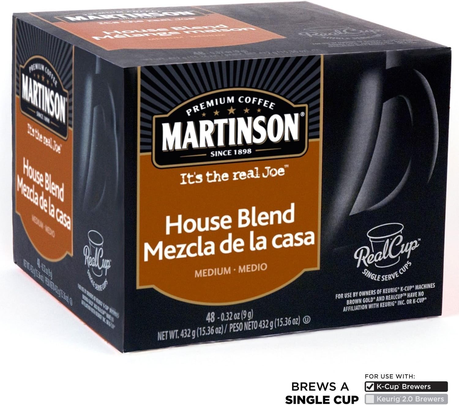 Martinson House Blend Coffee RealCups, Single Serve (96 ct.)