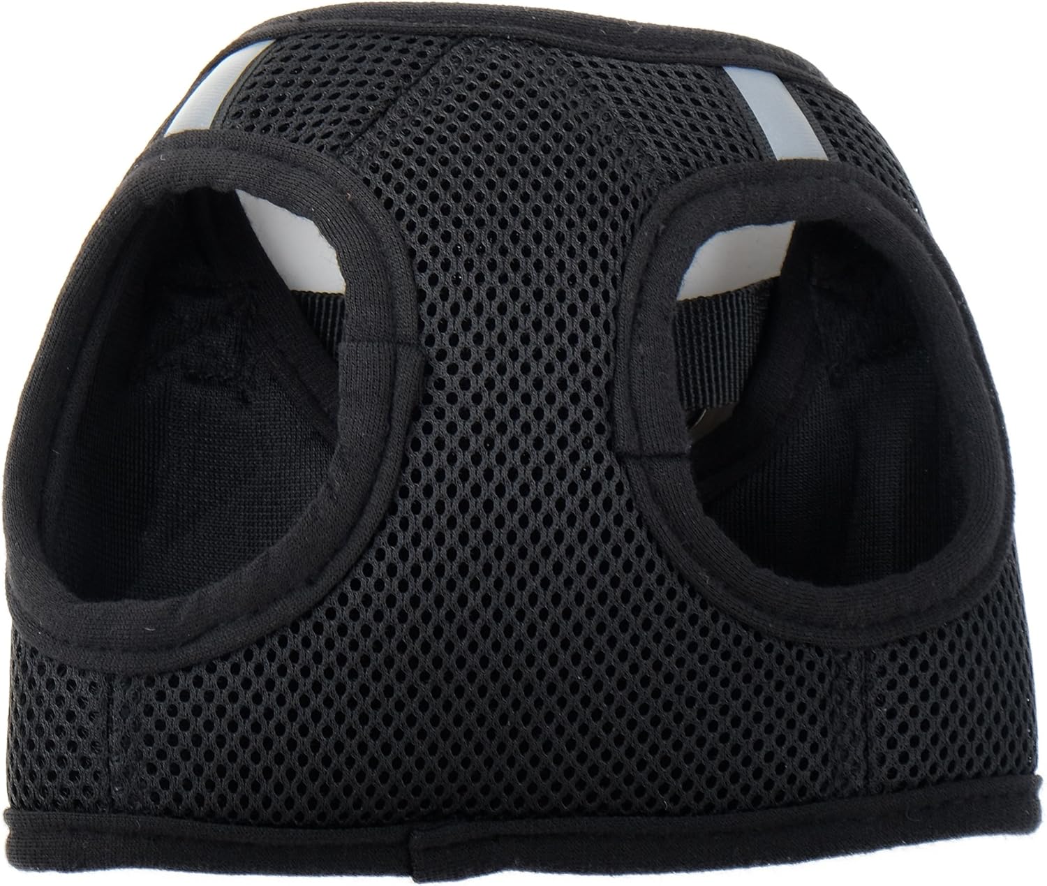 THE WORTHY DOG Step-in Dog Harness for Medium Dogs, Comfortable Mesh, Reflective, Strong Hook and Loop Closure, Quick Release Buckle, Black, Large