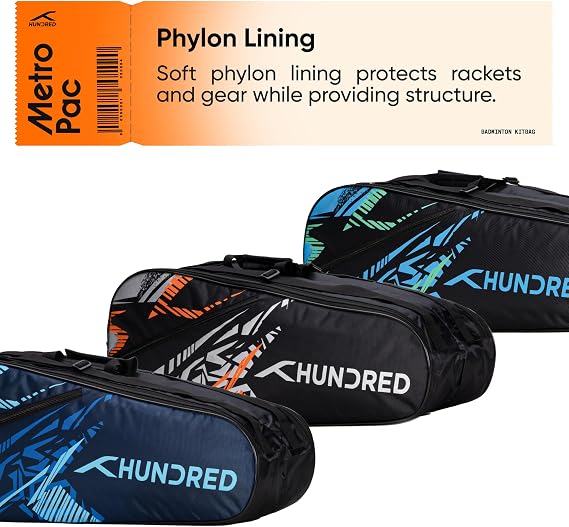 HUNDRED Metro Pack Badminton Kit Bag