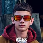 ICECUBE Lunettes de soleil Verano Polarized pour hommes & Les femmes, UV400 Catégorie 3 Objectifs, Ajustement réglable antidérapant, Cas dur inclus