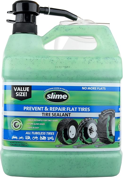 Slime 10206 Flat Tire Puncture Repair Sealant, Prevent and