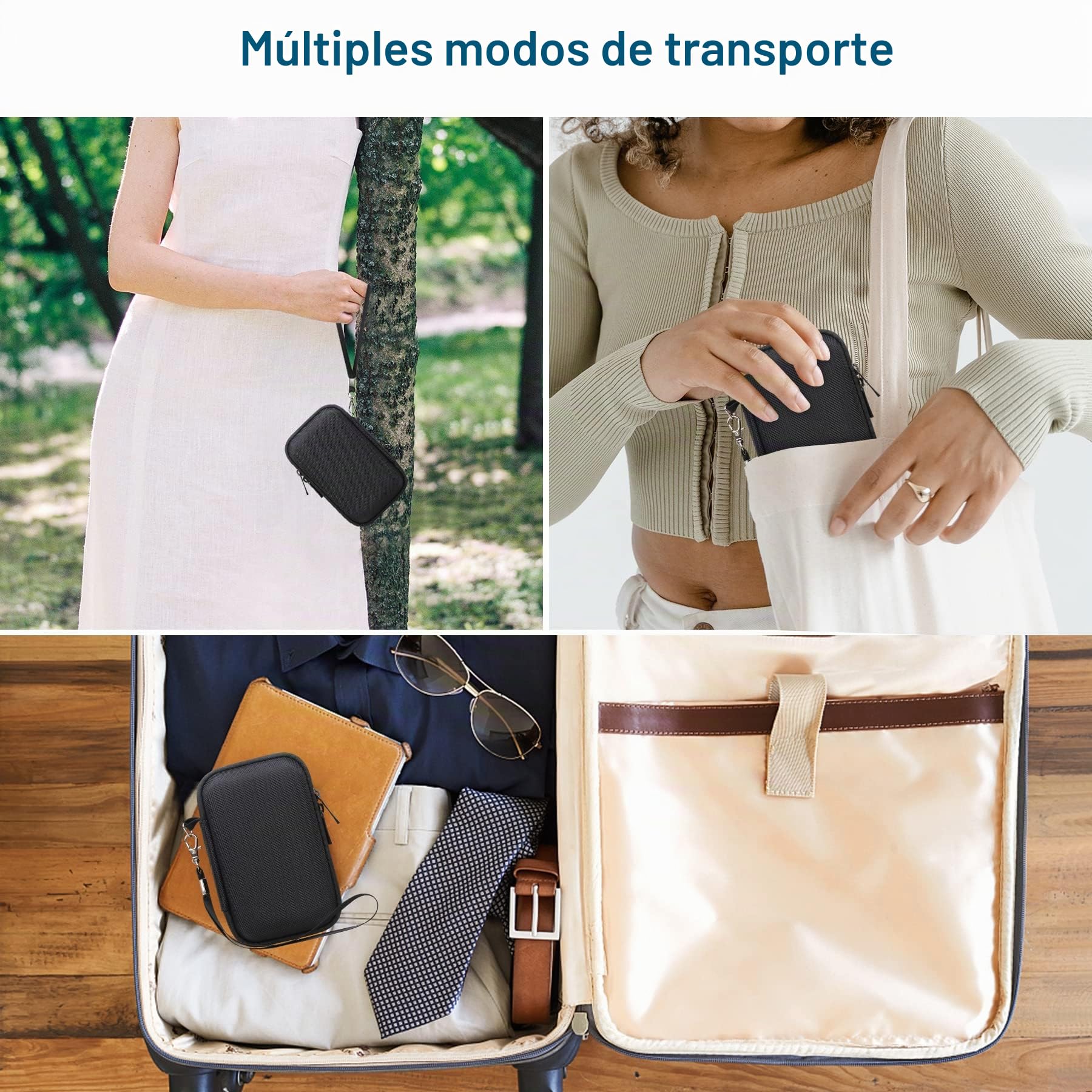 Canboc Caja portátil Sony rx100 VII / rx100 Vi / rx100 V / rx100 IV / rx100 III cámara Digital compacta, Bolsa de cámara para tontos, Negro