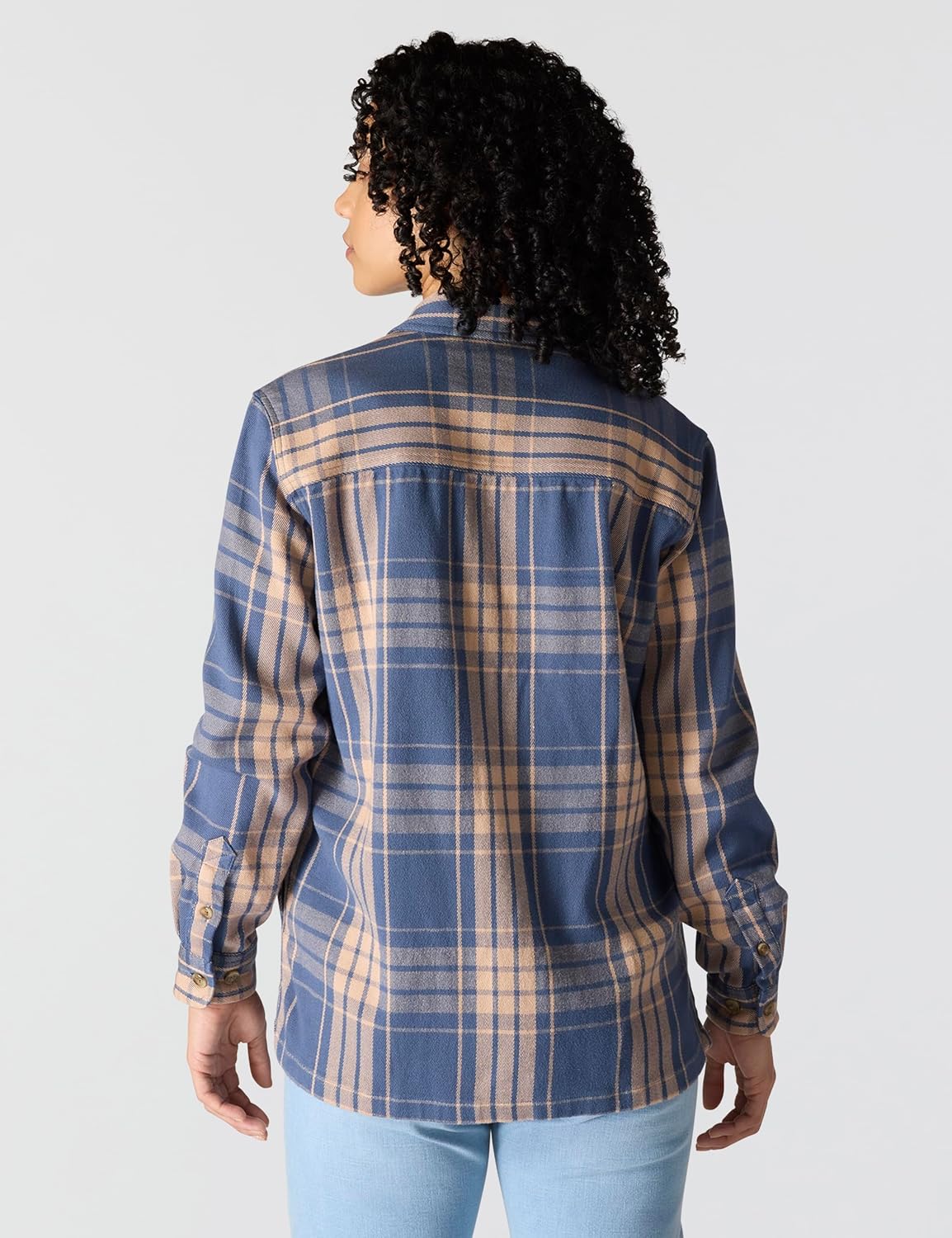 Carhartt Womens Tencel Fiber Series Loose Fit Twill Plaid Shirt - Image 3