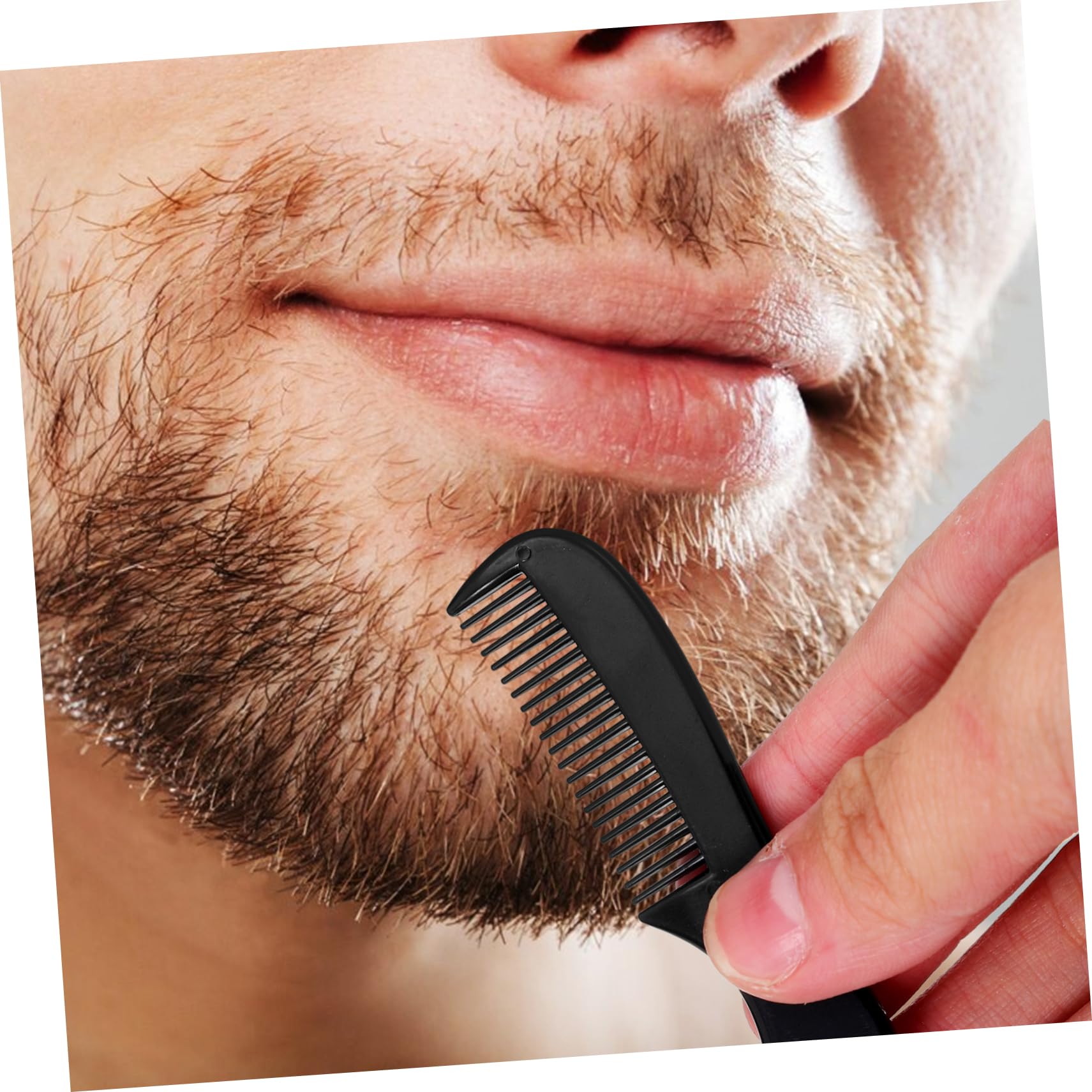 Healeved 50pezzi Pettine Tascabile Per Barba Da Design Elegante e Compatto Adatto Tutti Tipi Di Per La Quotidiana Materiale Resistente e Durevole