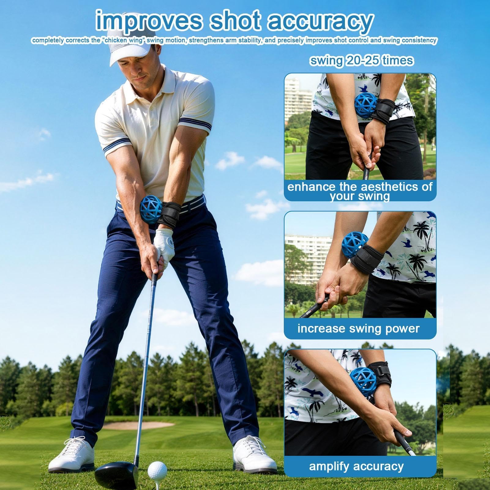 Générique Piłka treningowa Swing Golf Trainer Swing Putter początkujący