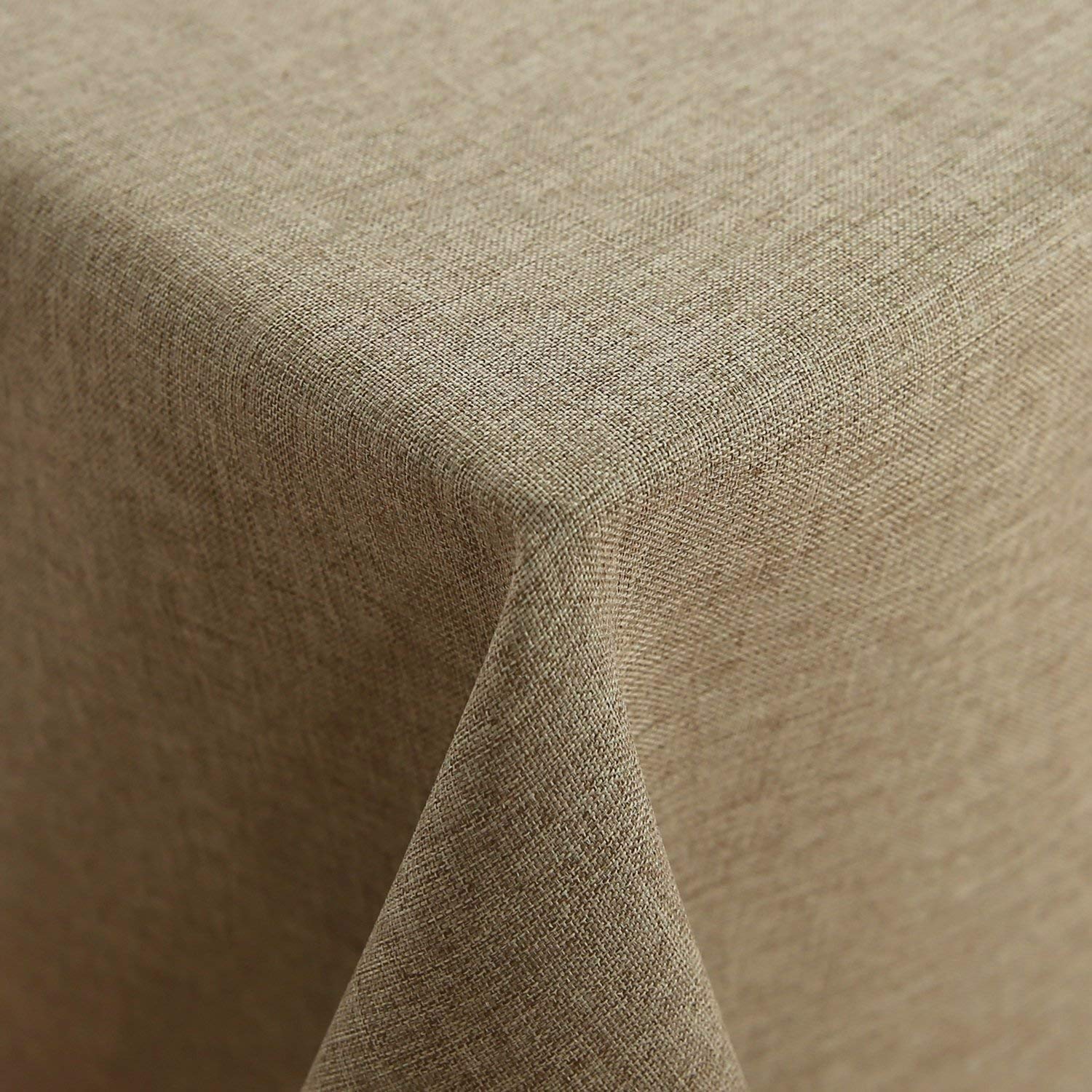 Mantel Tela Resinada Antimanchas Linado Color Lino Medio (140_x_350_cm )
