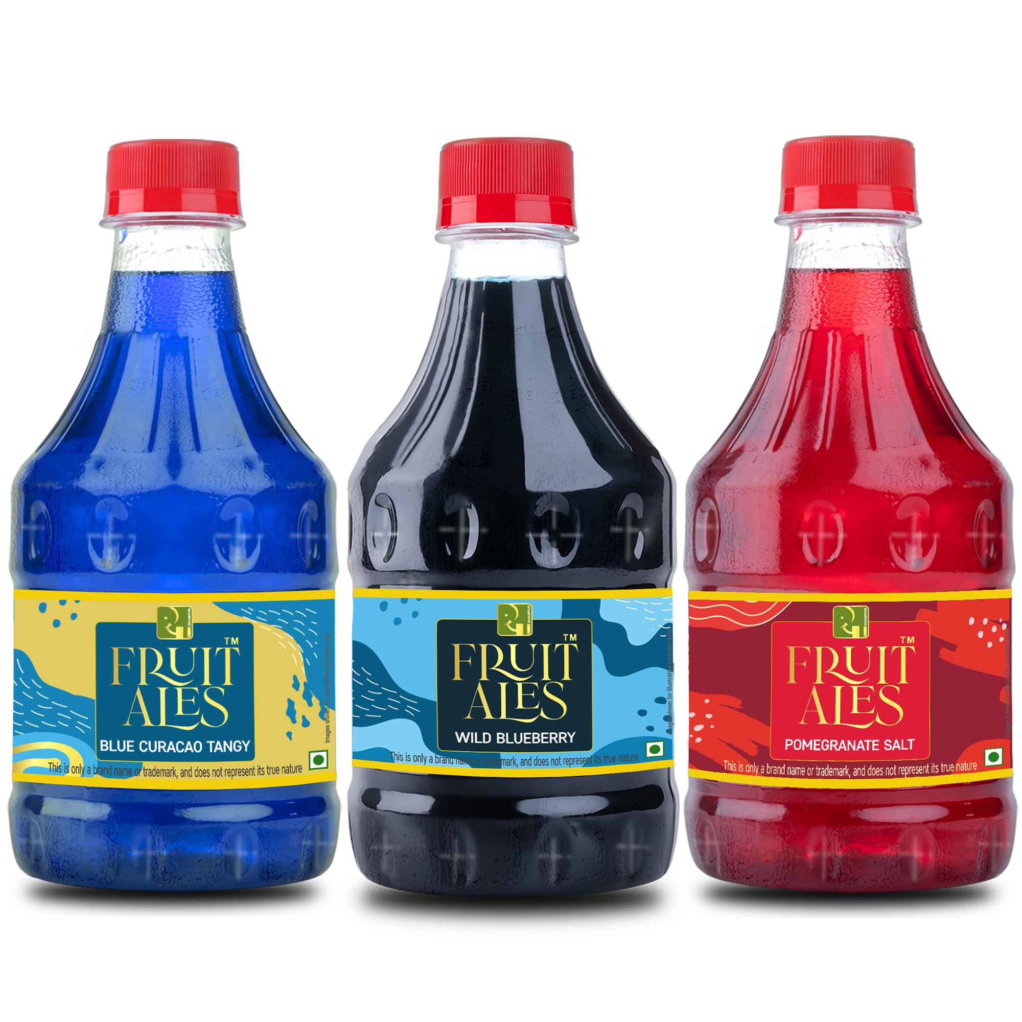 Dhampure Speciality Assorted Mocktail Syrup Mixer - Blue Curacao, Blueberry Wild & Pomegranate Salt Flavouring Syrup - 900Ml (3 X 300Ml) | Makes 12-15 Drinks Per Bottle-image-9