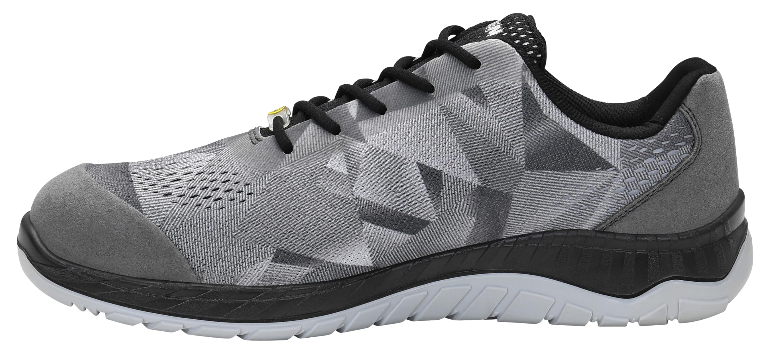 ELTEN LANDON Grey Low ESD S1, męskie buty ochronne, sportowe, super lekkie, szare, stalowy nosek