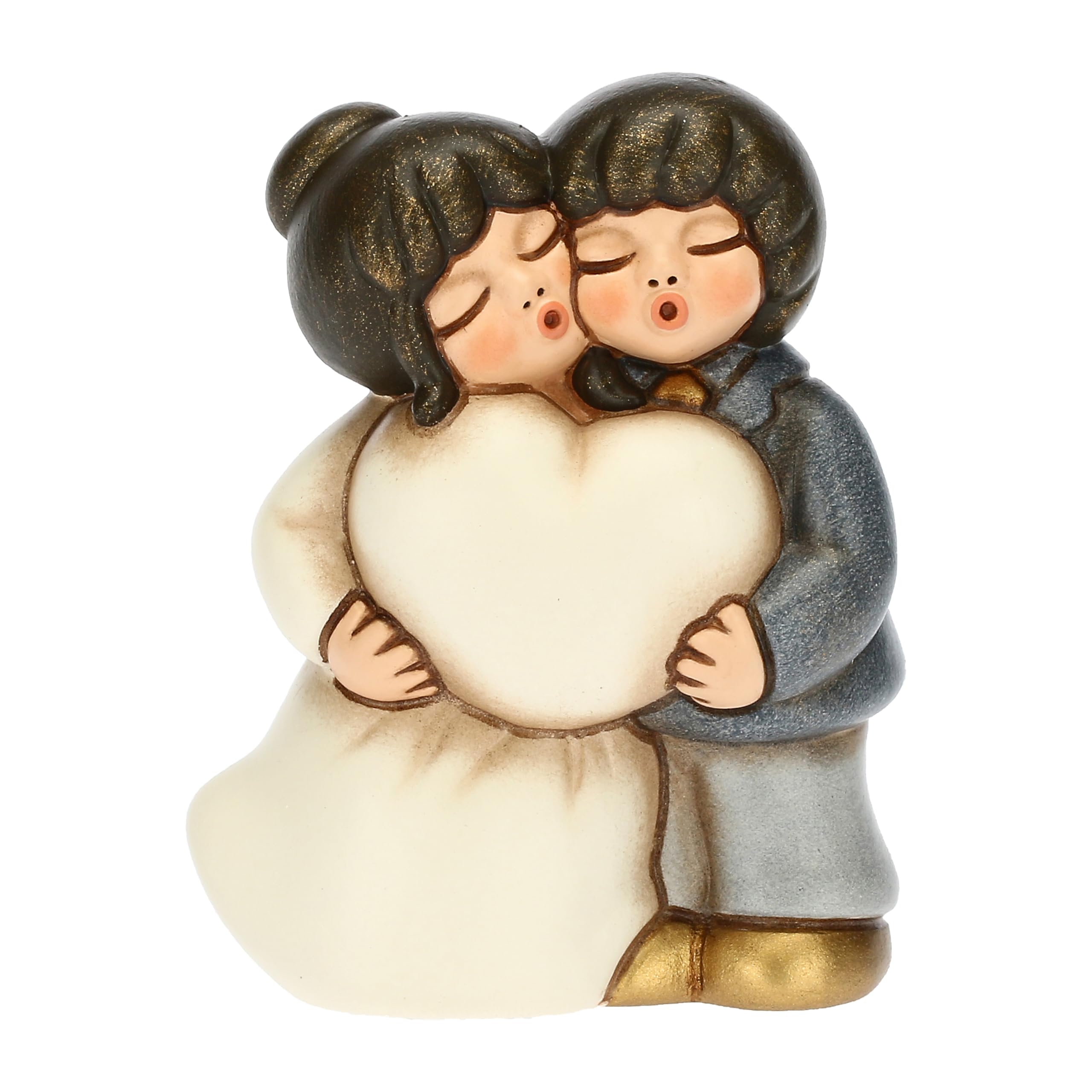 THUN - Couple newlyweds hugged sitting small