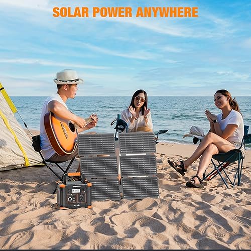 Miniatura 7 de Grecell Estación de energía portátil de 330 W (pico 600 W) con panel solar de 40 W, generador solar GRECELL de 230.88 Wh, 60 W USB-C PD, salida de