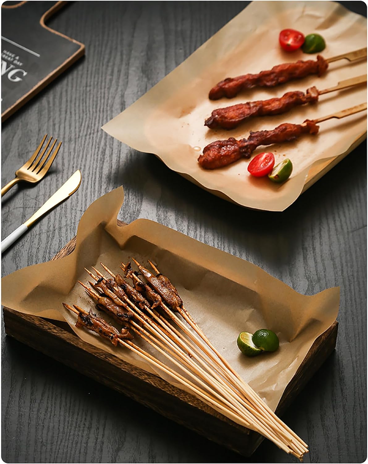 200 PCS 12 x 16 Inches Unbleached Parchment Paper Sheets for Baking, Precut Nonstick Baking Paper Squares for Toaster Oven Trays Parchment Paper Liners - Image 6