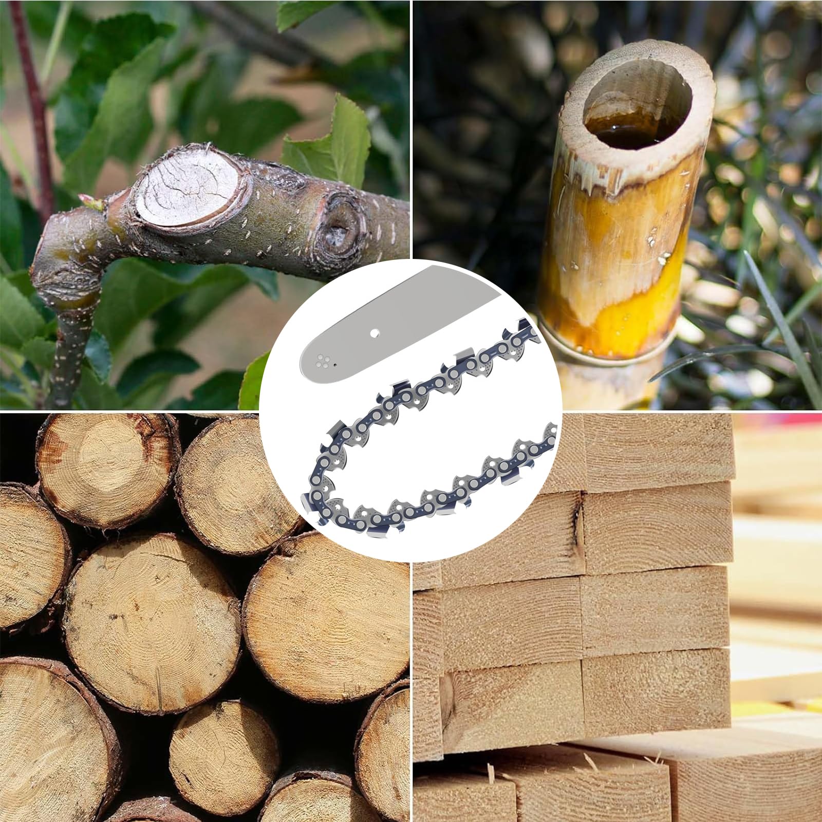 PRVCFZ 6 PCS 6 Inch Chainsaw Chains, Chainsaw Chains, Small Chainsaw Chains, Cordless Handheld Chainsaw Replacement Chainsaw Chains, and Steel Chainsaw Chains for Tree Chainsaw Chains, DFESNB06HYUK - Image 3