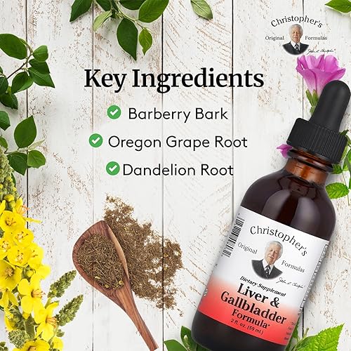 Miniatura 3 de Christopher's Original Formulas Suplemento de limpieza de hígado y vesícula biliar, 2...