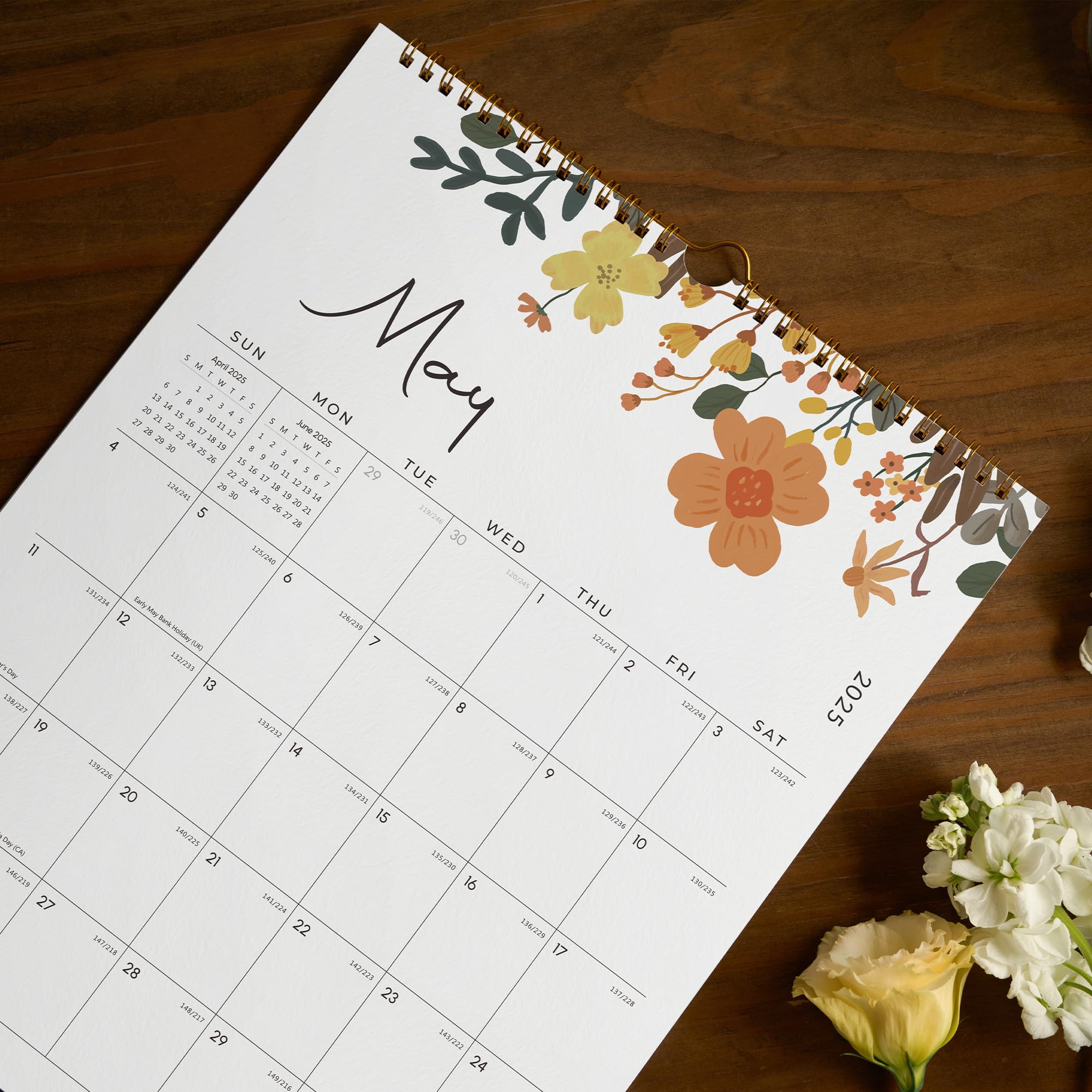 Wall Calendar 2026, Cabbrix 18 Monthly Academic Calendar from January 2026 to June 2027, 14-1/2"x11-2/5", Hanging Hook - Image 3