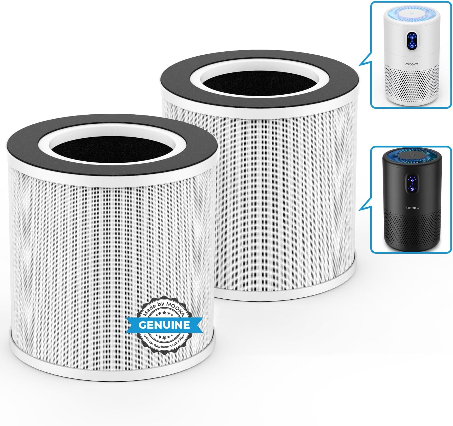 MOOKA Replacement Filter for B-D02L Air Purifier (2-PACK)
