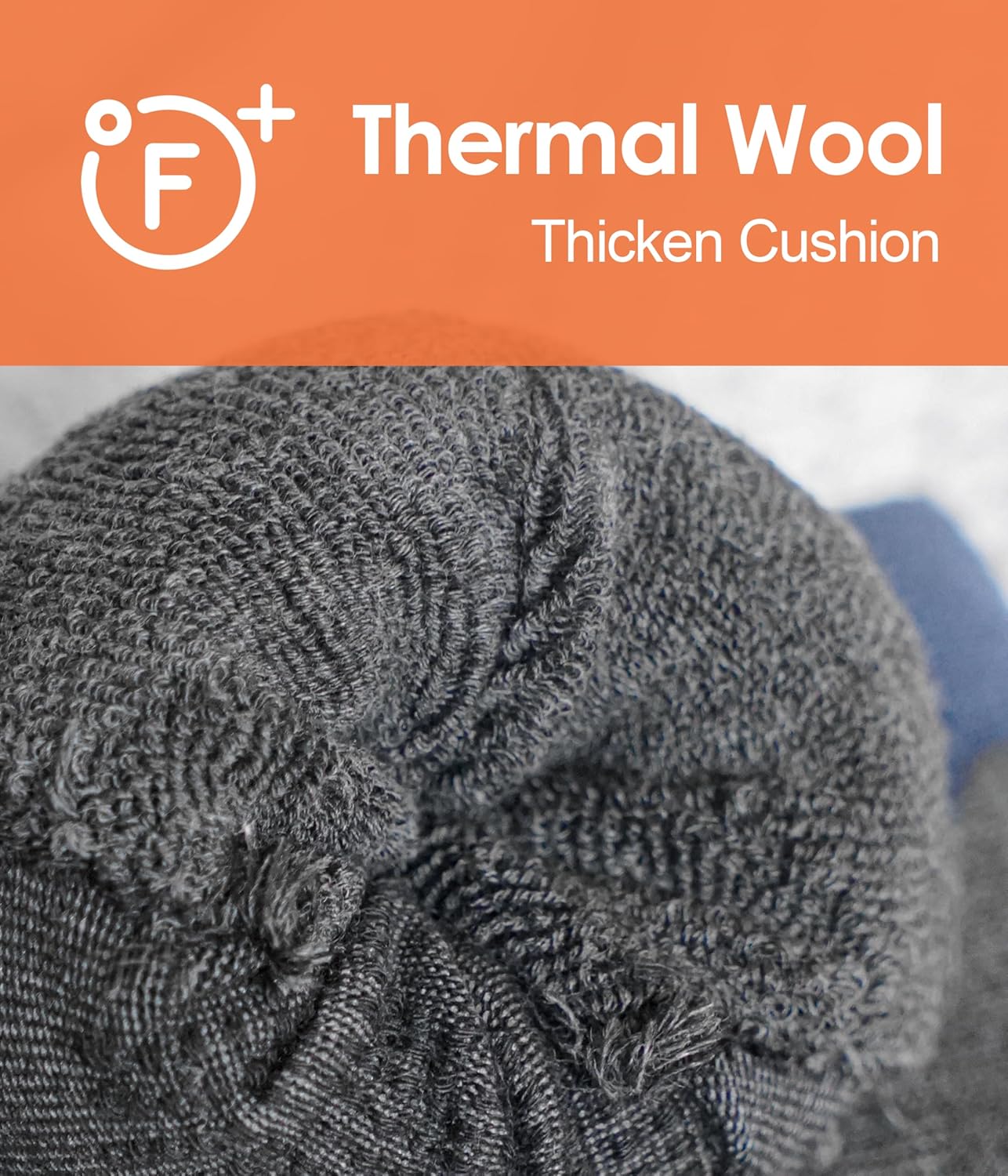 Merino Wool Ski Socks For Men & Women, Skiing, Snowboard, Hunting, Over The Calf Winter Warm Socks, 2/3 Pack - Image 4