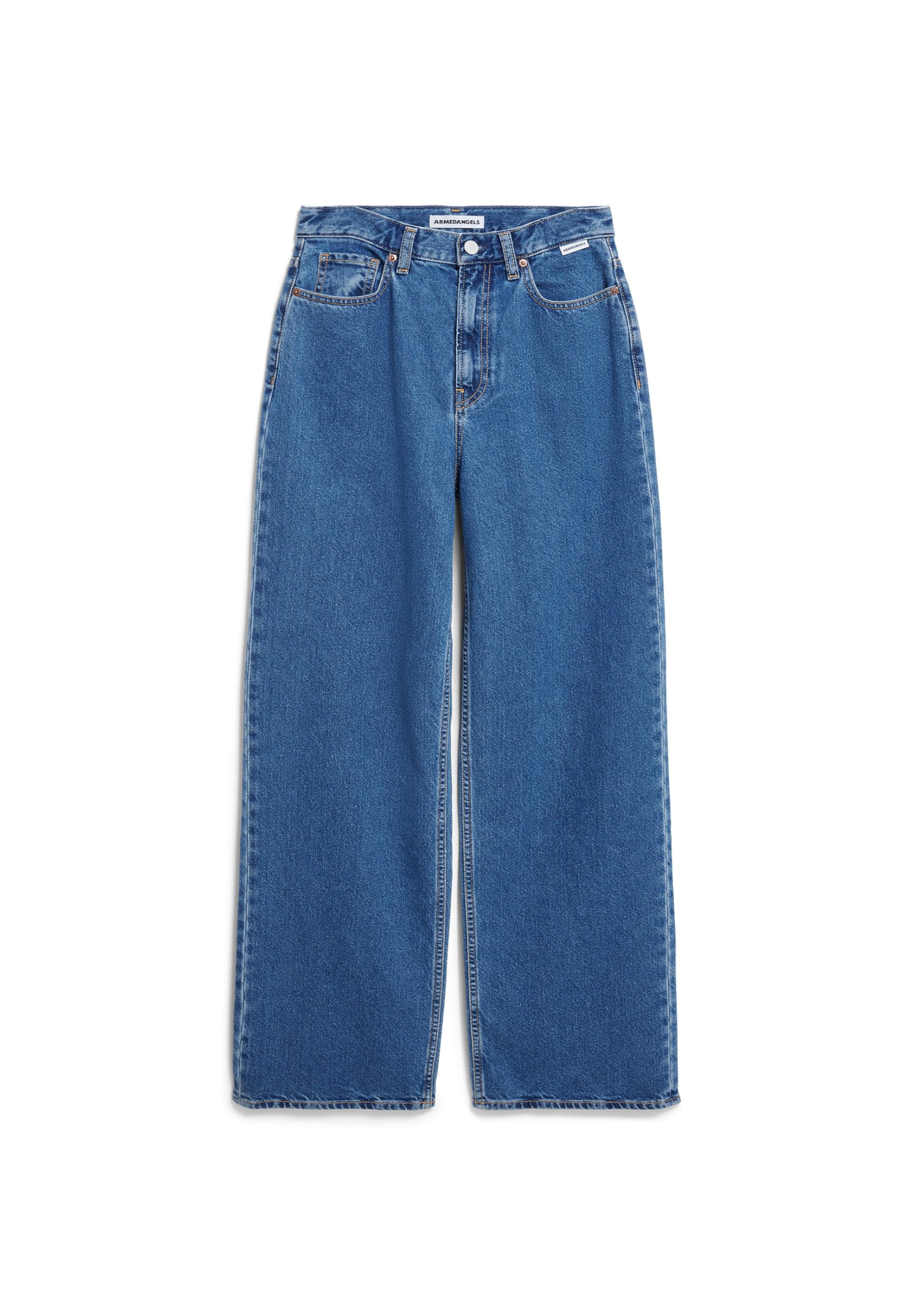 ARMEDANGELS Damen Wide Jeans recycelter Baumwolle ENIJAA Regular Fit