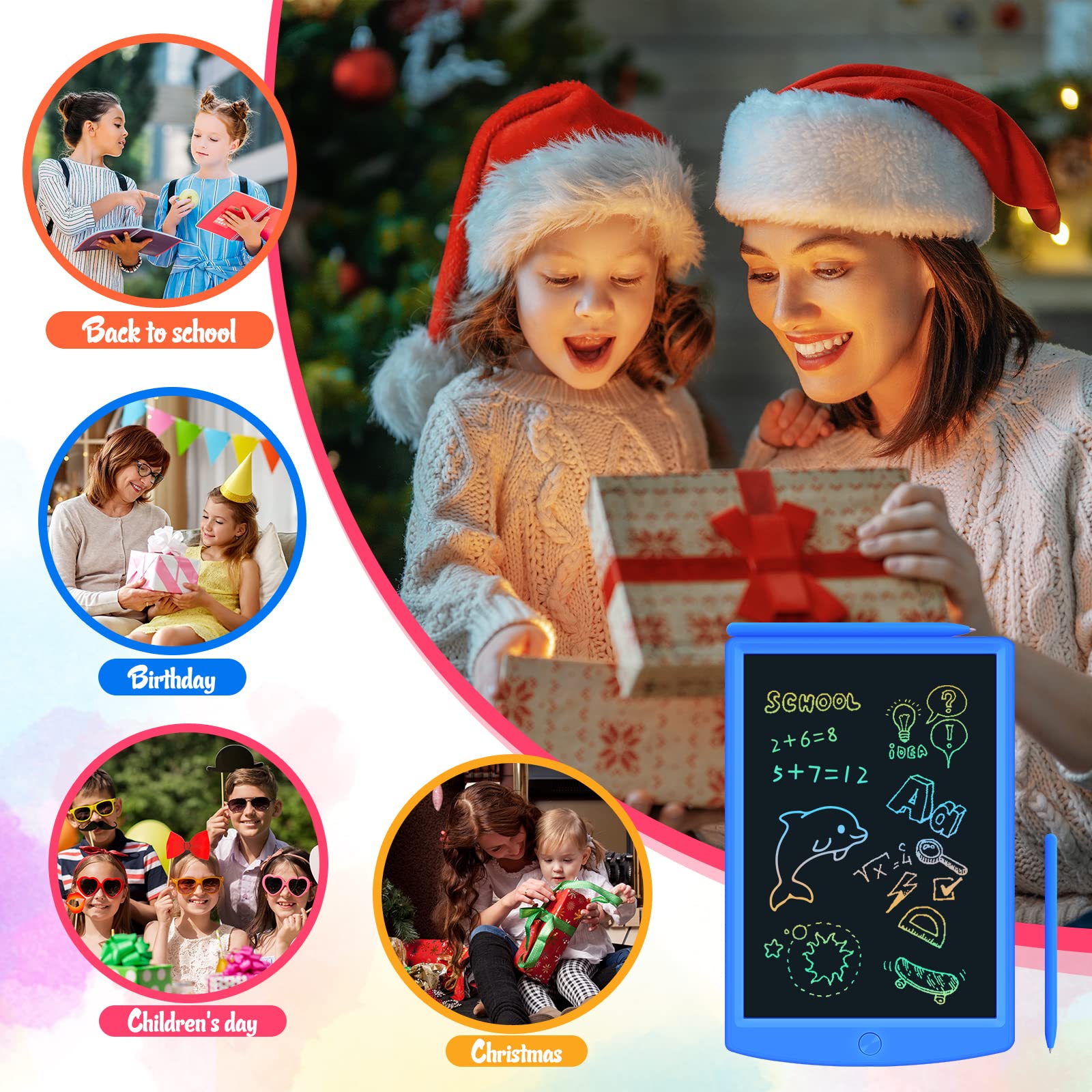 NEWYES Giocattolo per bambini da 2, 3, 4, 5, 6,7,8,9 anni, da 10 pollici, gioco educativo per bambini, regalo di compleanno, giocattoli educativi per bambina