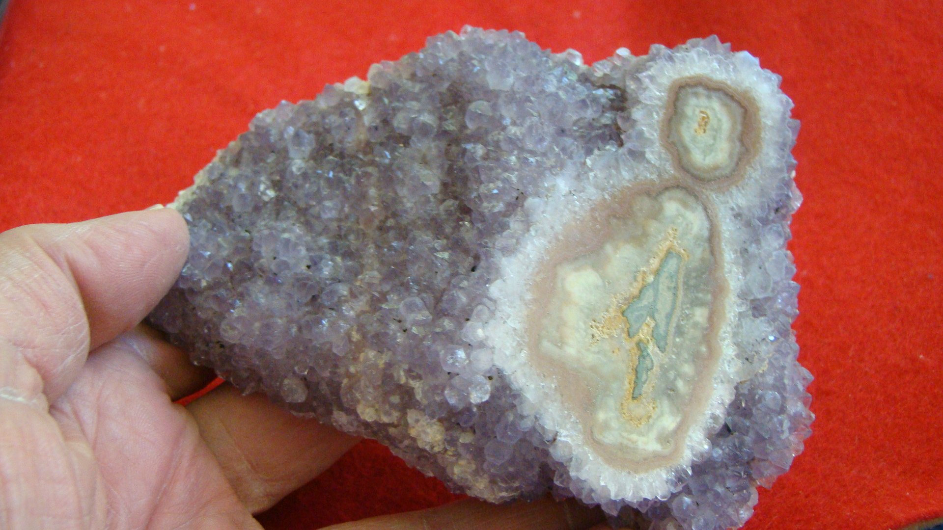 Ham3121 Amethyst Stalactite Polished Face Large