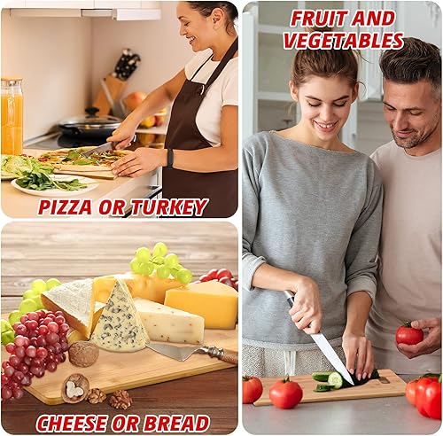 Miniatura 5 de Juego de 18 tablas de cortar lisas a granel con asas grabado láser tabla de cortar grande para regalos personalizados 6 x 9 pulgadas bambú