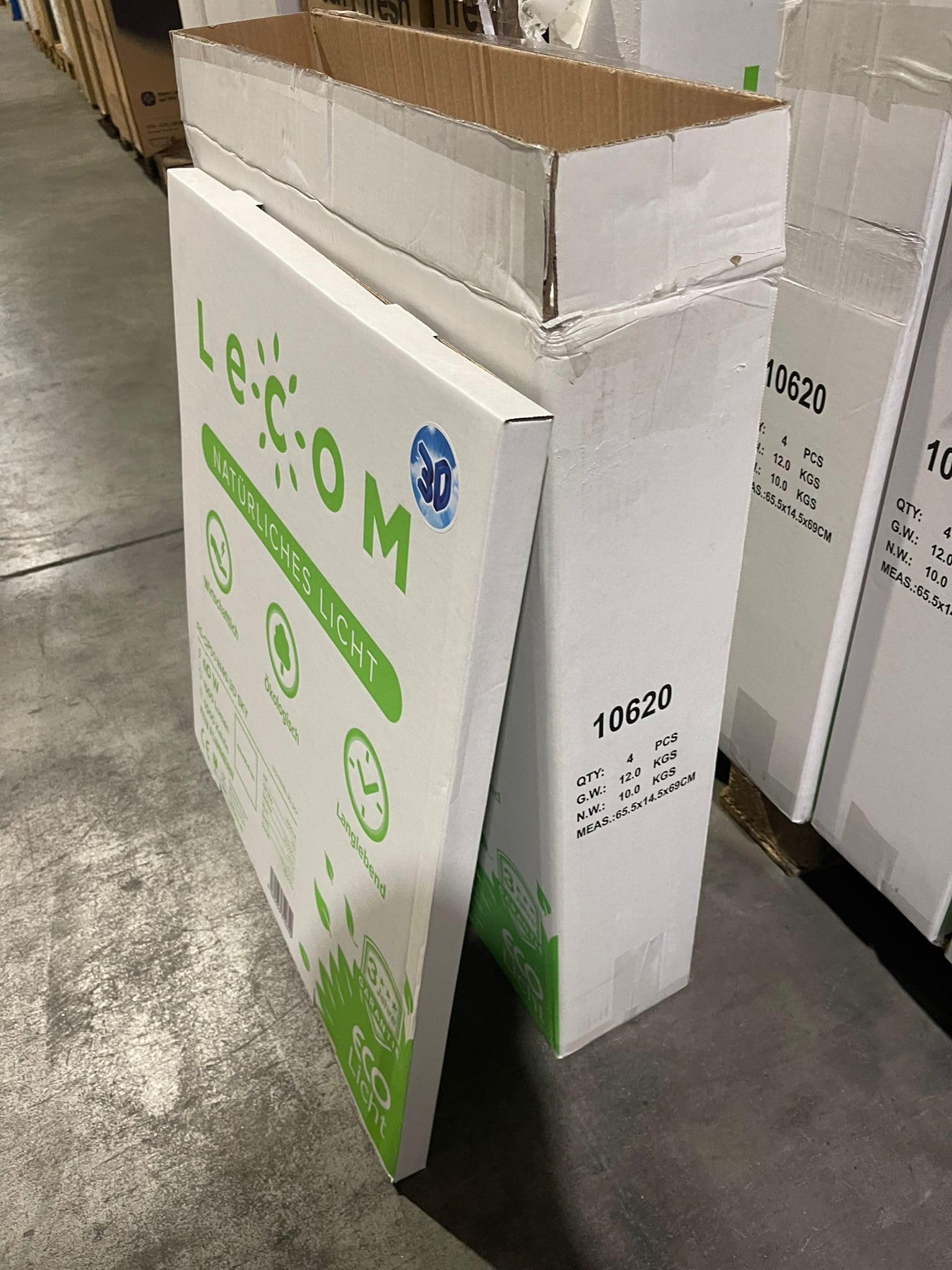 LECOM LED Panel 62x62 3D Sky Wolkendecke Himmel Tageslicht Rasterleuchte