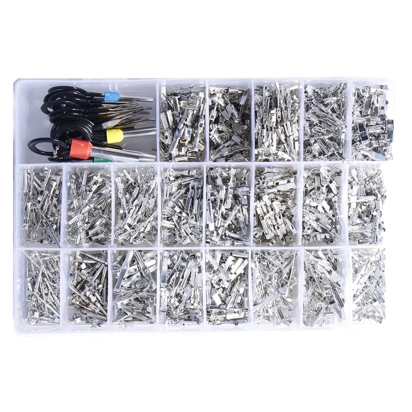 Terminal Conector automotriz for coche, eliminación de cables eléctricos, enchufe no aislado, pines de engarzado macho y hembra, Kit de liberación, prensado de reparación