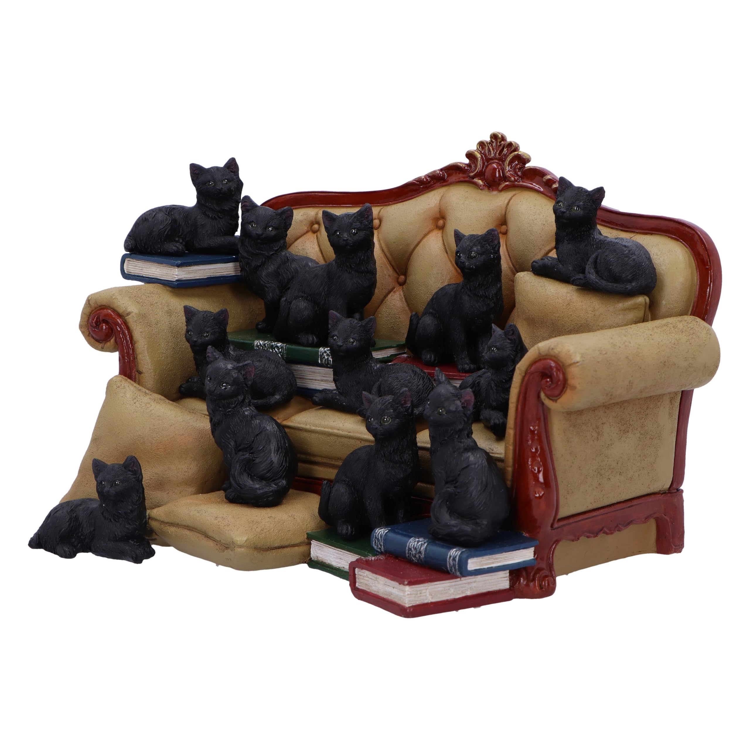 ESTIMATE Sofa & Cat フィギュアセット　エリックソウ Amazon.com: Nemesis Now Couch Clowder Display Piece with 48 Cats