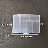 Vista 3 de Mini 6 rejillas, paquete de 2 cajas organizadoras de plástico, contenedor de almacenamiento para joyas, aparejos de pesca, aretes, diamantes