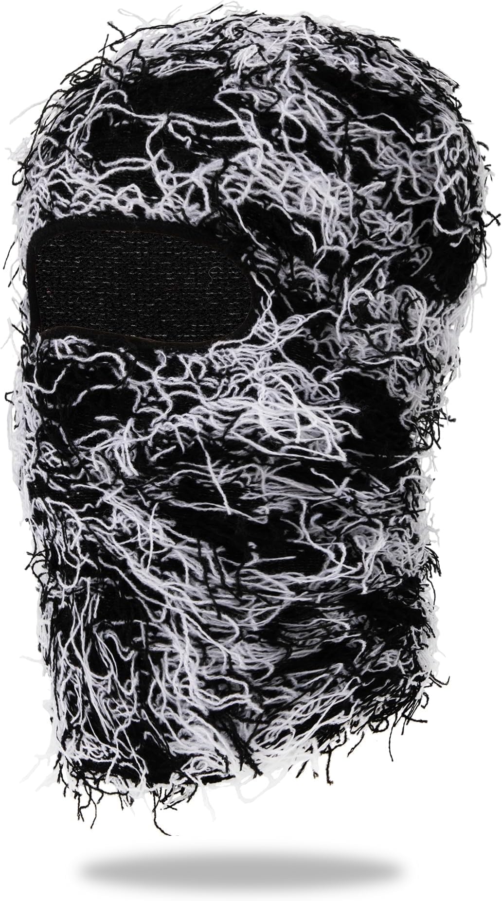 Distressed Balaclava Ski Mask for Men/Women Knitted Full Face Ski Mask Windproof Neck Warmer