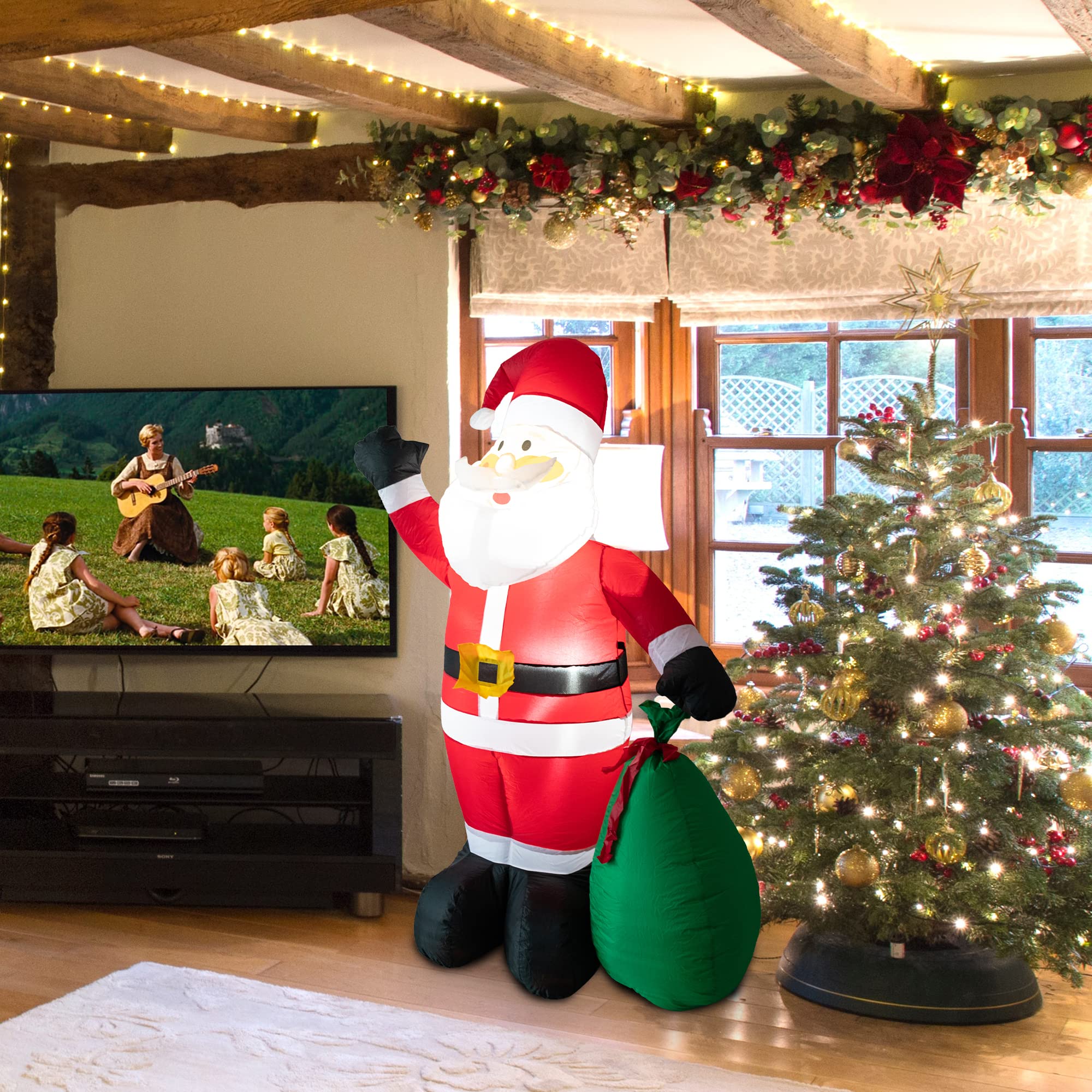 Amazon.co.jp: 6フィート クリスマス インフレータブル サンタクロース
