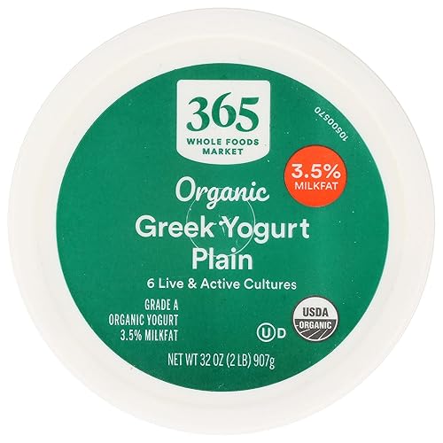 Miniatura 6 de 365 by Whole Foods Market, Yogurt Greek Plain Leche entera orgánica, 32 onzas