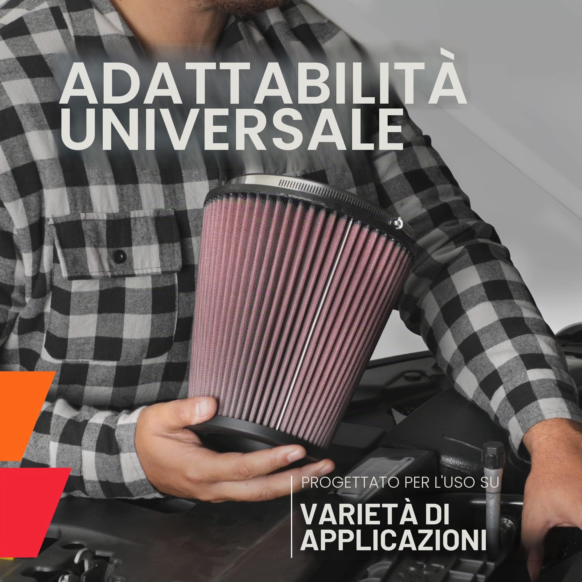 K&N RG-1001RD Filtro Universale