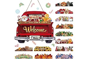 Ferraycle Christmas Truck Decor: Festive Holiday Spirit at Your Front Door