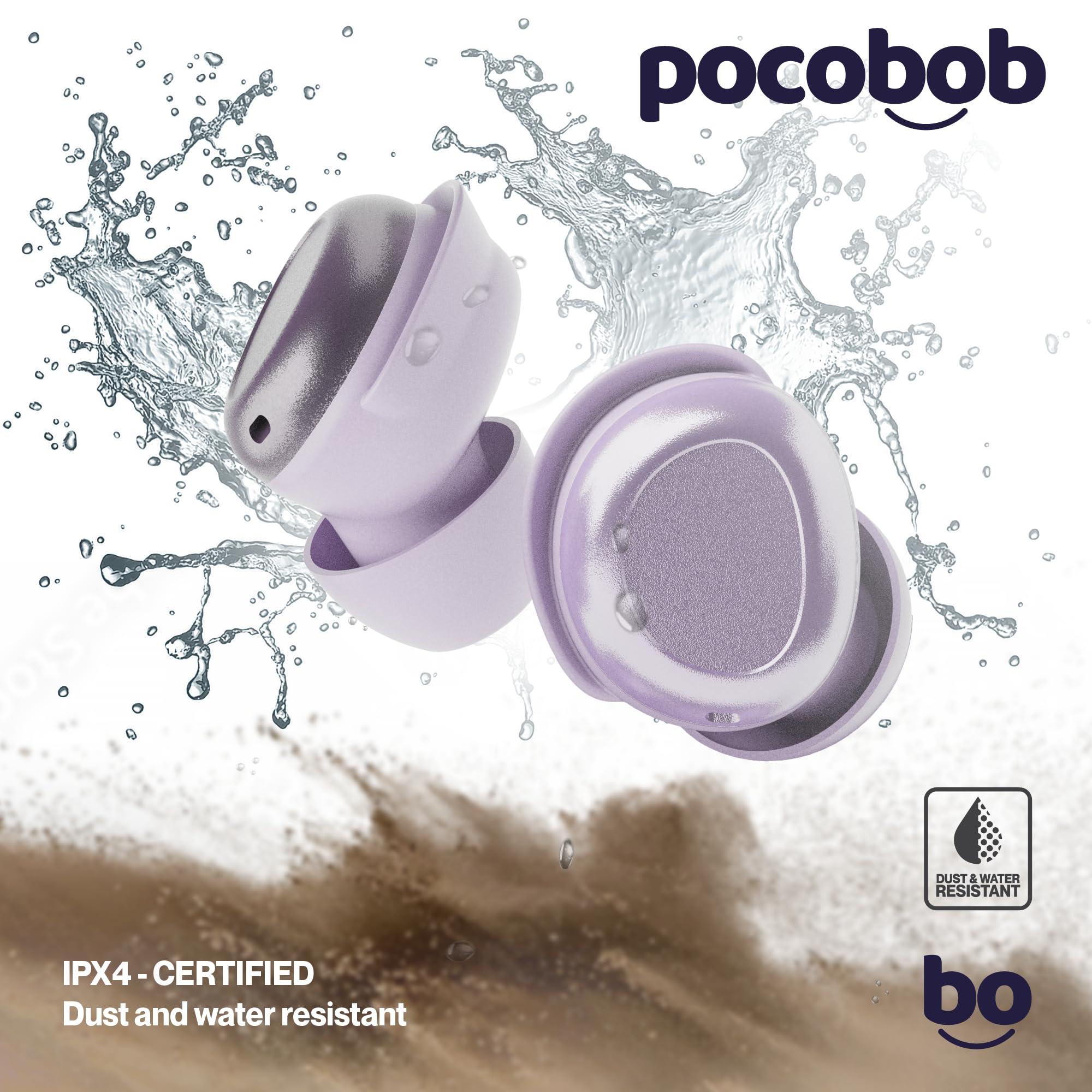 Z – Amethyst Purple – Ultra-Small Wireless Earbuds – App iOS & Android – Auricolari Bluetooth, adatti per il sonno, con microfono