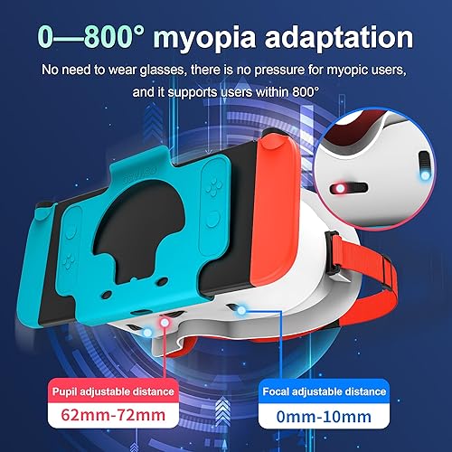 Miniatura 4 de DEVASO VR Headset for Nintendo Switch & Switch OLED Model, 3D VR Glasses with Adjustable Lens for Virtual Reality Gaming Experience, Switch VR Labo