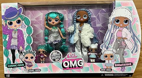 L.O.L Surprise! O.M.G. Winter Disco./ Cosmic Nova and Snowlicious (2 muñecas) Set
