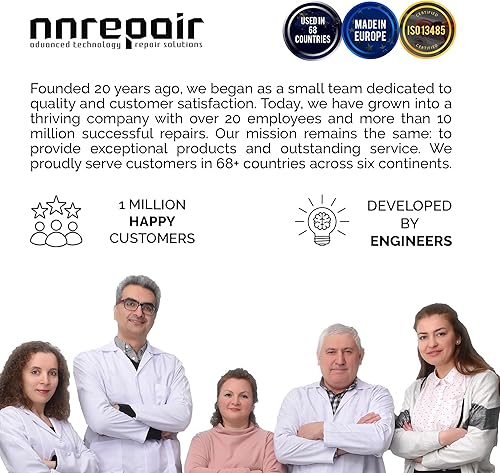 Miniatura 8 de Kit de reparación de granito (acrílico transparente, blanco y blanco oscuro) - Ideal como kit de reparación de encimera de cuarzo, funciona muy bien