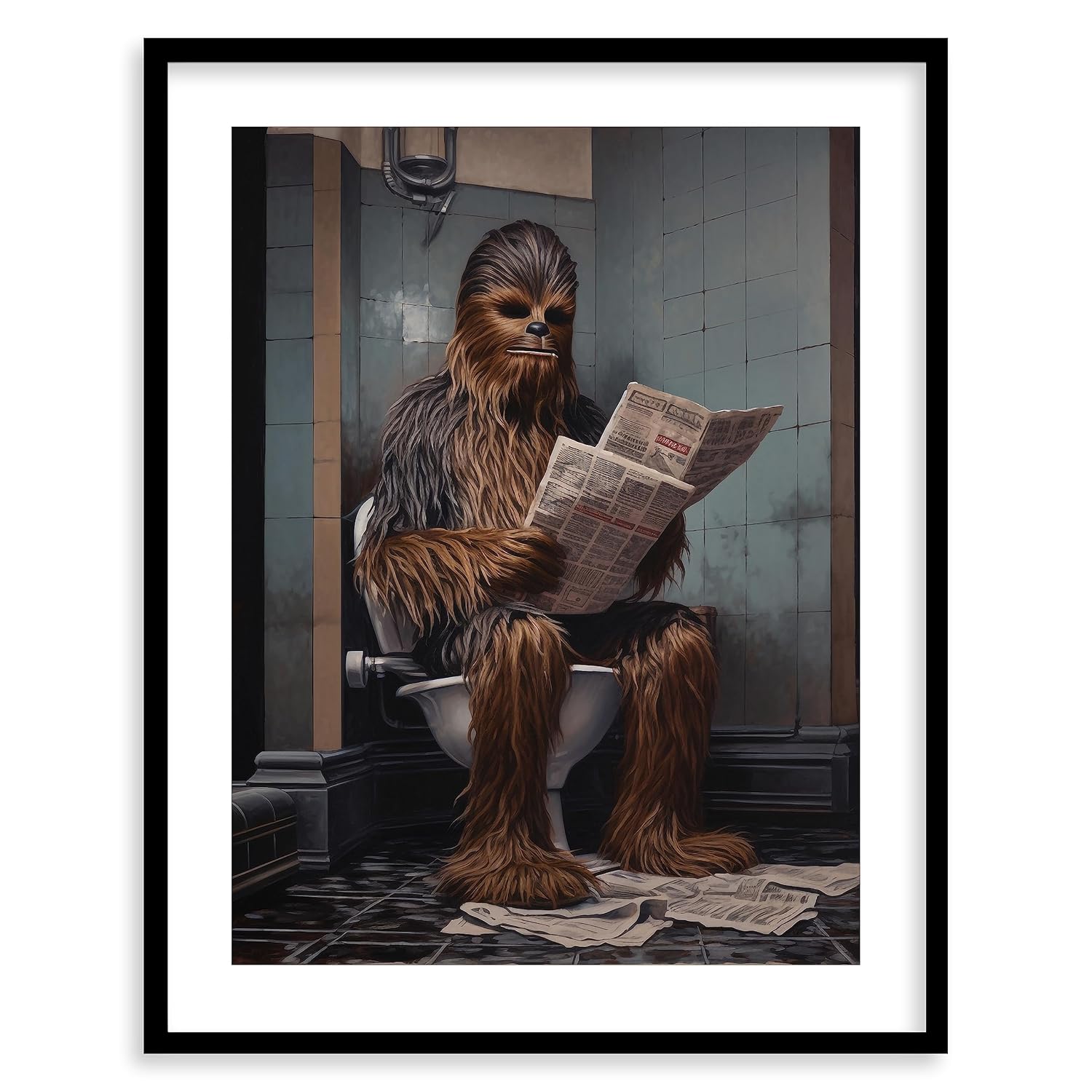 Star Wars Bathroom Décor Art Print Premium Giclee Fine Art Print Aesthetic